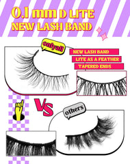 Onlyall Natural Lashes gradual-10mm outer corner for a subtle eye lift.