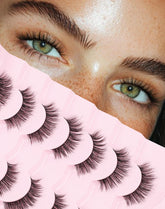 Onlyall Natural Lashes wispy lashes offer a light, natural look for daily wear.