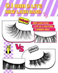 Onlyall soft fluffy lashes provide a delicate flutter for any occasion.