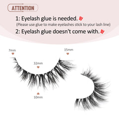 Onlyall thin band lashes feel lightweight and comfortable all day