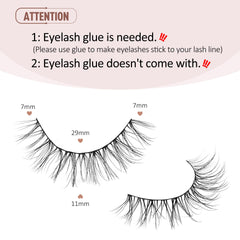 Onlyall weightless false eyelashes feature featherweight design for comfort