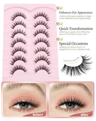 Onlyall weightless feel lashes stay featherweight for long days.