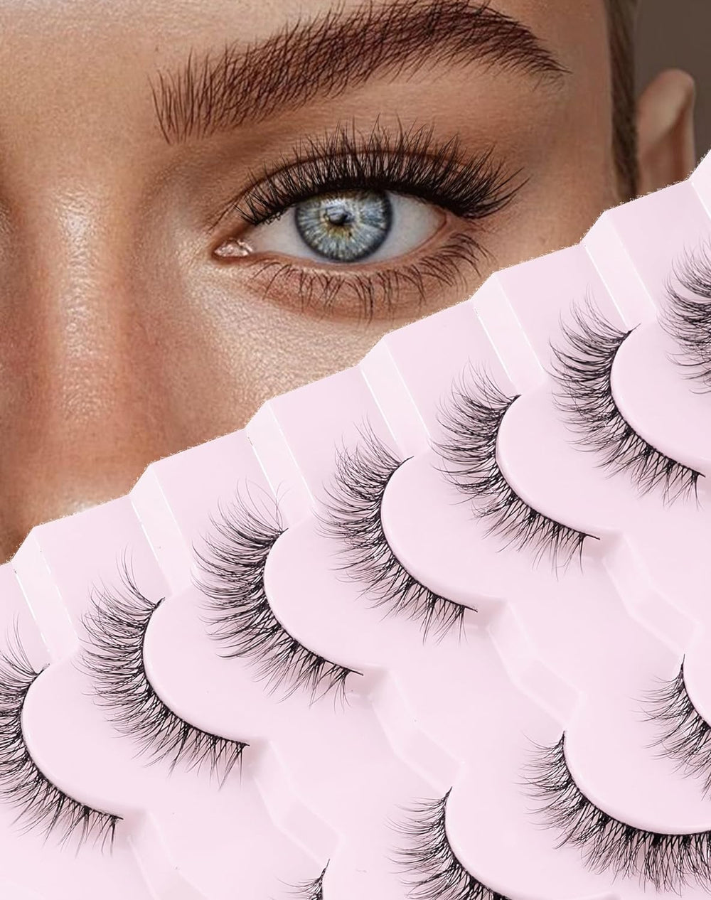 Onlyall wispy lashes for a natural look with subtle length