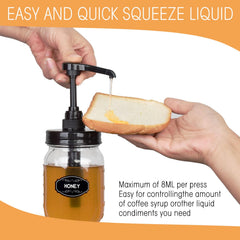 Onsogi food-grade plastic pumps keep condiments fresh and safe in your kitchen.