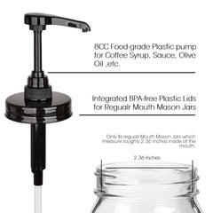 Onsogi rust-proof pumps ensure durable, repeated use with jars.