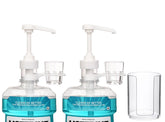 Onsogi Listerine dispenser pump attached to 1L bottle showing easy-dose feature.