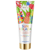 Onyx Suncolada bottle front view highlighting premium indoor tanning bronzer for deeper color