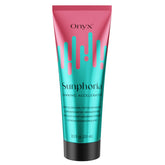 Onyx Sunphoria bronzer-free lotion bottle shown, delivering a natural tan without bronzers.