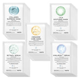 OOTD 50Combo mask pack on display, highlighting hydration and calm benefits.