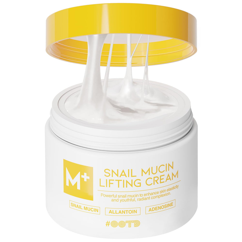 La crema OOTD con mucina de caracol para rostro y cuello ofrece hidratación profunda.