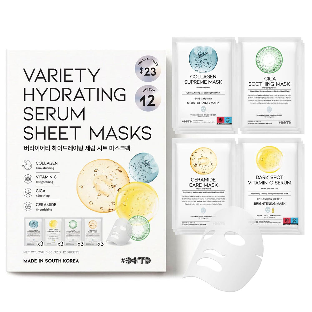 OOTD face mask packaging close-up for premium Korean skincare.