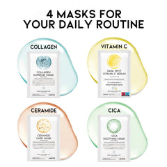 OOTD Face Mask sheet unfolded emphasizing hydrating formula for dry skin.