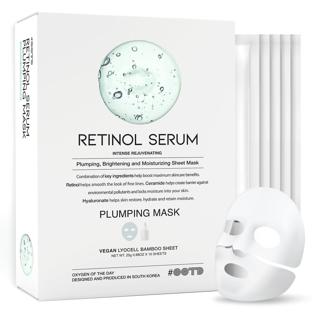 #OOTD mascarilla-retinol en hoja, mejora la hidratación y firmeza de la piel.