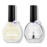 OpenLive base coat bottle showing protective base formula for color longevity