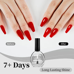 OpenLive clear top coat swatches finish with sheer protective seal.