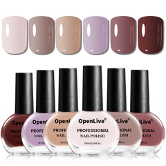OpenLive esmaltes conjunto 6 colores nude para distintos looks y temporadas