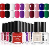 OpenLive nail polish kit showing main color collection for versatile everyday looks