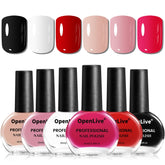 OpenLive Nail Polish Set packaging showing six colors for versatile looks