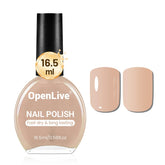 OpenLive Nude Pink Nail Polish bottle with 16.5ml for quick home manicures.