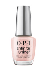 OPI Brillo Infinito, tono rosado suave, brillo duradero para uñas elegantes.