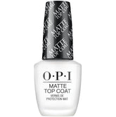 OPI capa superior mate para uñas, acabado mate y protección del color.