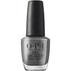 OPI Clean Slate: botella de esmalte gris oscuro con acabado elegante para uso diario.