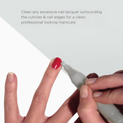 OPI Corrector Pen around cuticles for neat nail edges.