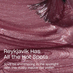 OPI Reykjavik Esmalte de Uñas, pincel Pro-Amplio para cobertura uniforme.