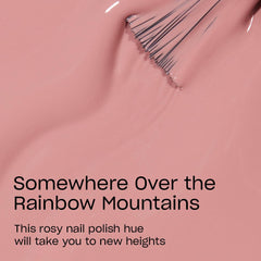 OPI Somewhere Over the Rainbow Mountains, primer plano del pincel para cobertura uniforme.