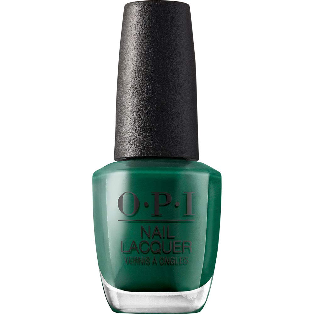 OPI Stay Off the Lawn, esmalte verde oscuro crema, tono intenso para uñas
