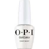 OPI GelColor Funny Bunny soft white creme bottle front for a clean mani
