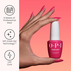 OPI GelColor Put It in Neutral brush stroke showing smooth, even coverage for easy nail art.
