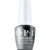 OPI GelColor No-Wipe Top Coat bottle delivering ultra-high shine and long-lasting protection.