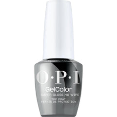 OPI GelColor No-Wipe Top Coat bottle delivering ultra-high shine and long-lasting protection.