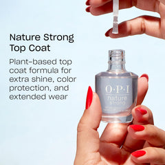 OPI Nature Strong: aplicación con pincel para un brillo suave y uniforme.