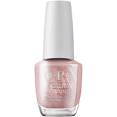 OPI Nature Strong Intenciones Rosa Oro, botella rosa-oro con acabado brillante
