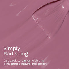 OPI Nature Strong Simply Radishing: aplicación con pincel para cobertura uniforme.