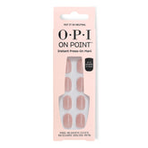 OPI On Point Put it in Neutral nails set close-up showing soft nude beige pink