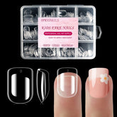 OPkssnails 360Pcs kid nail tips full cover clear for easy at-home manicures