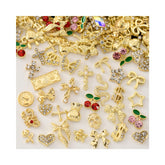 OPMADM gold nail charms bows add elegant sparkle to DIY manicures