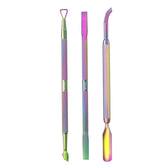 OPOVE CP-3 rainbow 6-in-1 cuticle pusher set for precise nail care at home