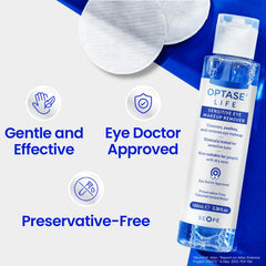 Optase Life desmaquillante ingredientes hialuronico: hidratante para la zona ocular.