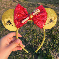 Opzzqz diadema orejas de ratón en variedad de colores para fiestas.