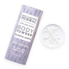 Ora’s Amazing Herbal Blissful Earth lavender powder for quick refresh and odor control.