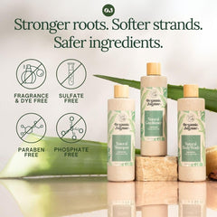 Organic Jaguar conditioner with argan, castor and almond oils for moisture.