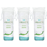 Organyc 100% organic cotton rounds for gentle facial cleansing and makeup removal.