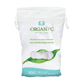 Organyc organic cotton balls for sensitive skin – 100 count, gentle cleansing.