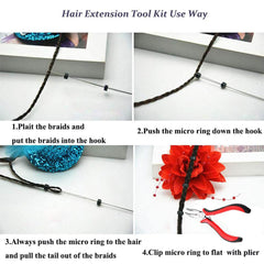 Orgrimmar pulling hook for hair extensions supports smooth threading.