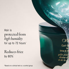 Oribe Curl Gelée smooths curls with glossy definition
