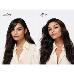 Oribe Gold Lust Dry Shampoo close-up reveals silky, soft-looking hair after use.
